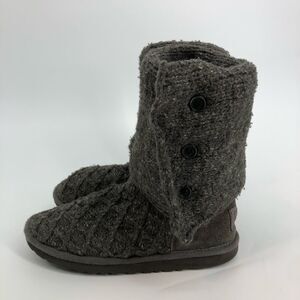 UGG Lattice Cardy Boots in Charcoal Grey Boots Size Womens 7‎